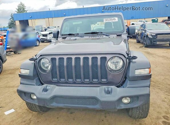 1C4HJXDN8LW143147 2020 JEEP WRANGLER Gray Вид спереду