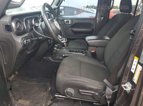 1C4HJXDN8LW143147 2020 JEEP WRANGLER Gray Вид салону спереду