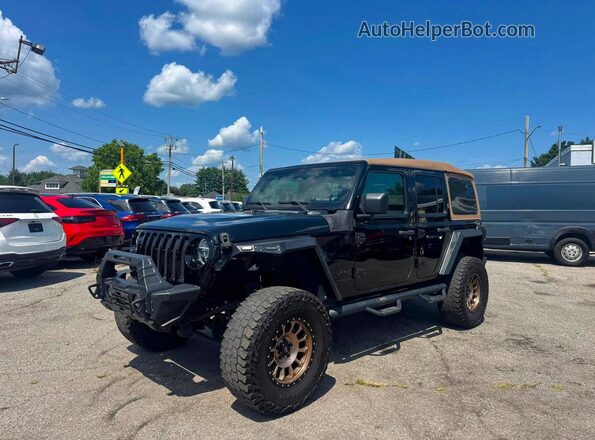 1C4HJXDN8LW146565 2020 JEEP WRANGLER Черный Задняя левая четверть