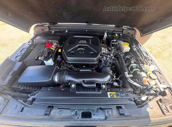 1C4HJXDN8LW146565 2020 JEEP WRANGLER Черный Вид салона спереди