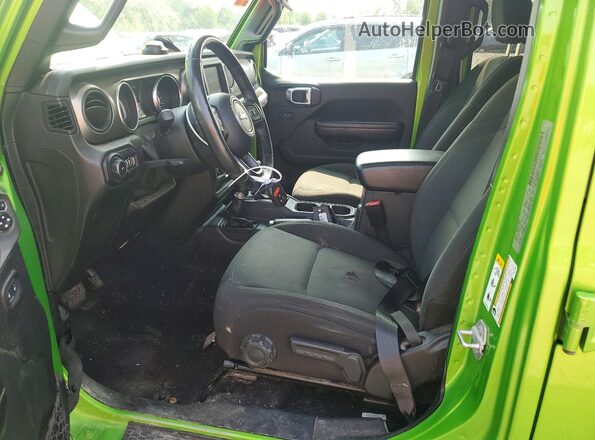 1C4HJXDN8LW151863 2020 JEEP WRANGLER Green წინა სალონის ხედი