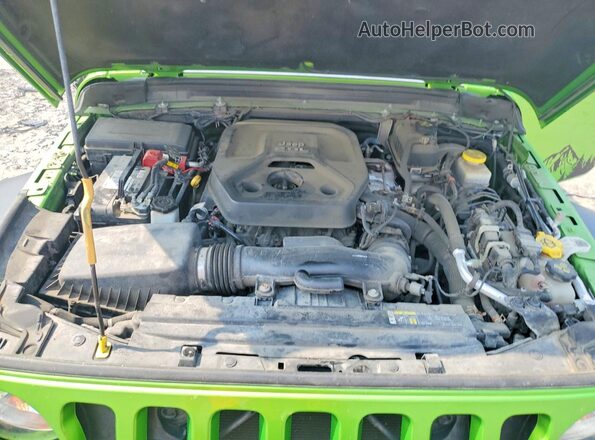 1C4HJXDN8LW151863 2020 JEEP WRANGLER Green ძრავის განყოფილების ხედი