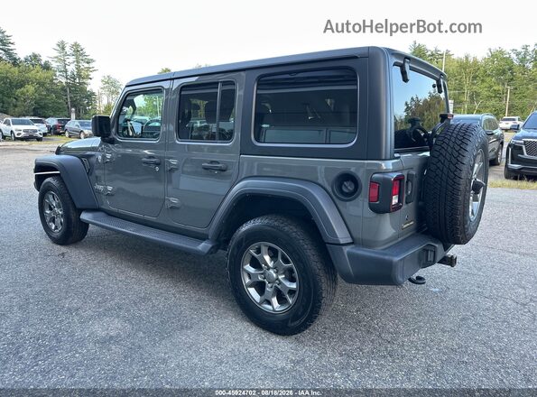 1C4HJXDN8LW245452 2020 JEEP WRANGLER UNLIMITED Gray Rear left