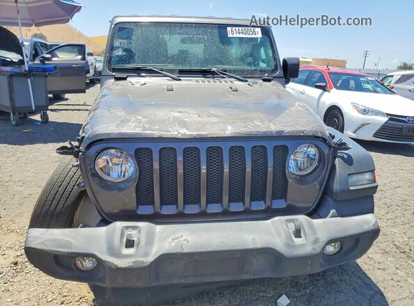 1C4HJXDN8PW687072 2023 JEEP WRANGLER Gray Front view