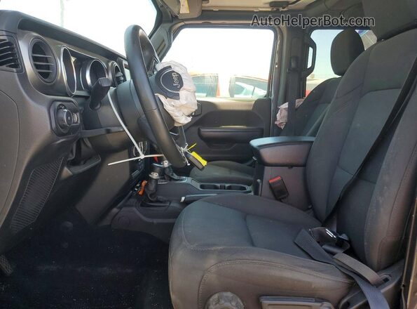 1C4HJXDN8PW687072 2023 JEEP WRANGLER Gray Front interior view