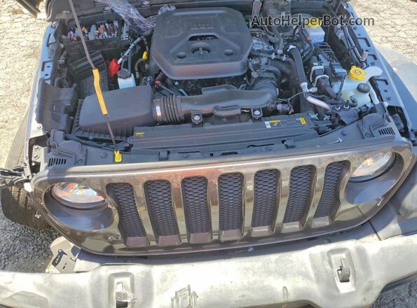 1C4HJXDN8PW687072 2023 JEEP WRANGLER Gray Engine compartment view