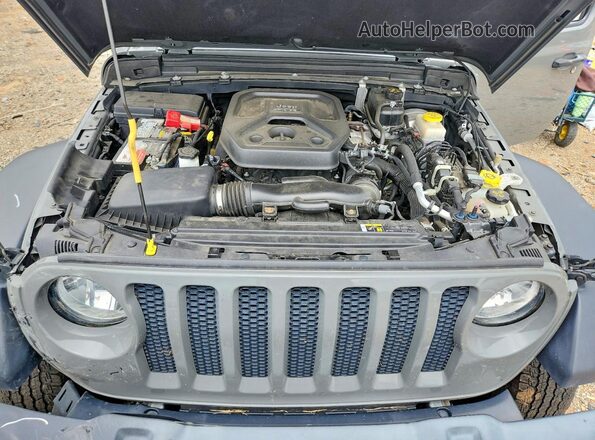 1C4HJXDN9LW181809 2020 JEEP WRANGLER Gray ძრავის განყოფილების ხედი