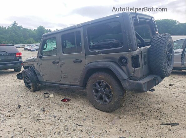 1C4HJXDN9MW586246 2021 JEEP WRANGLER Gray Tył lewy
