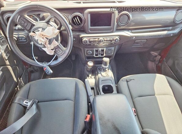 1C4HJXDN9MW596033 2021 JEEP WRANGLER Maroon Вид панелі приладів