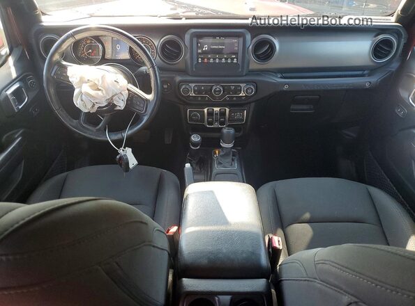 1C4HJXDN9MW750997 2021 JEEP WRANGLER Burgundy Dashboard view