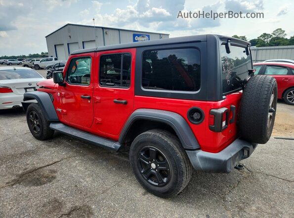 1C4HJXDNXLW220360 2020 JEEP WRANGLER Red Задня ліва чверть