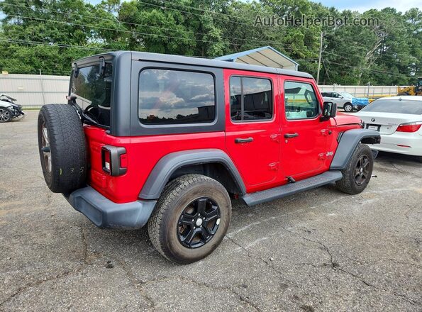 1C4HJXDNXLW220360 2020 JEEP WRANGLER Red Задня права чверть