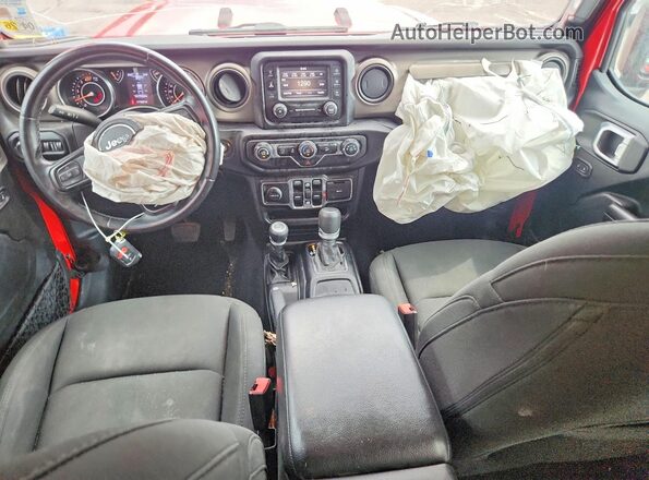1C4HJXDNXLW220360 2020 JEEP WRANGLER Red Вид панелі приладів