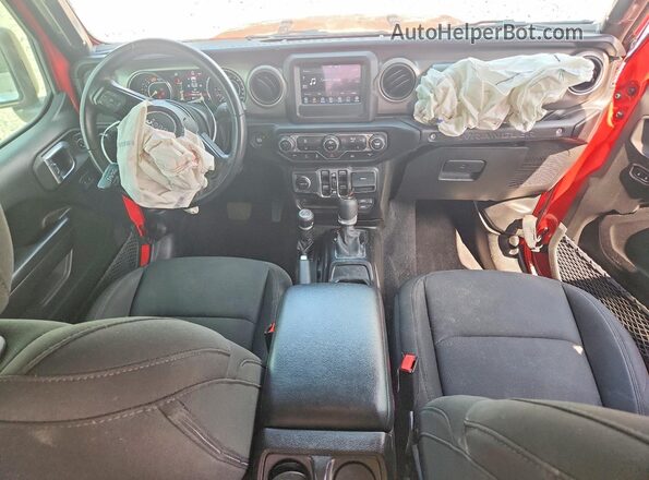 1C4HJXDNXMW737434 2021 JEEP WRANGLER Red Vista del salpicadero