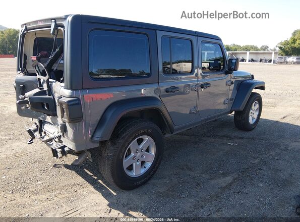 1C4HJXDNXMW738261 2021 JEEP WRANGLER UNLIMITED Серый Задняя правая четверть