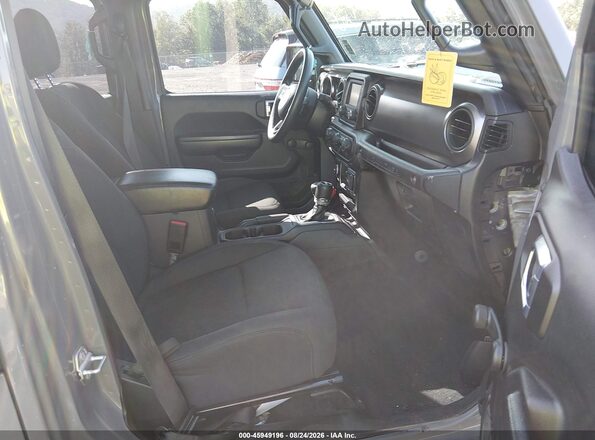 1C4HJXDNXMW738261 2021 JEEP WRANGLER UNLIMITED Серый Вид салона спереди