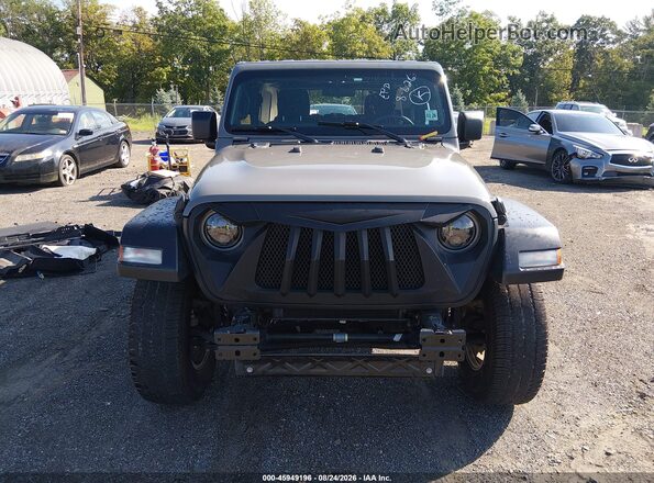 1C4HJXDNXMW738261 2021 JEEP WRANGLER UNLIMITED Серый Вид задней части салона