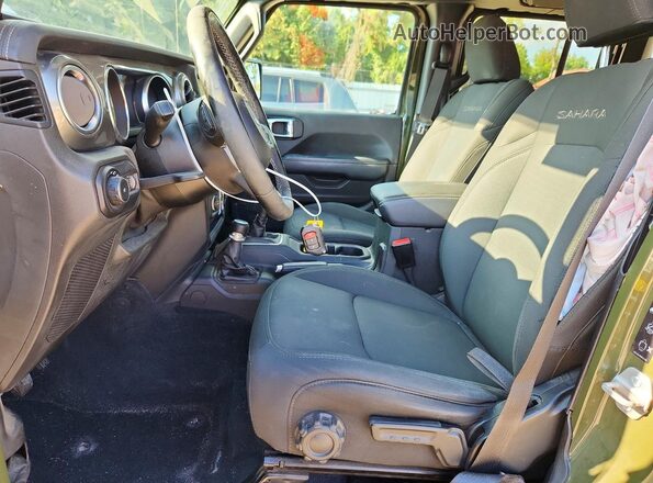 1C4HJXEG2MW557512 2021 JEEP WRANGLER Green Вид салону спереду