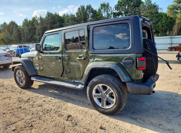 1C4HJXEG2MW557512 2021 JEEP WRANGLER Green Задня ліва чверть
