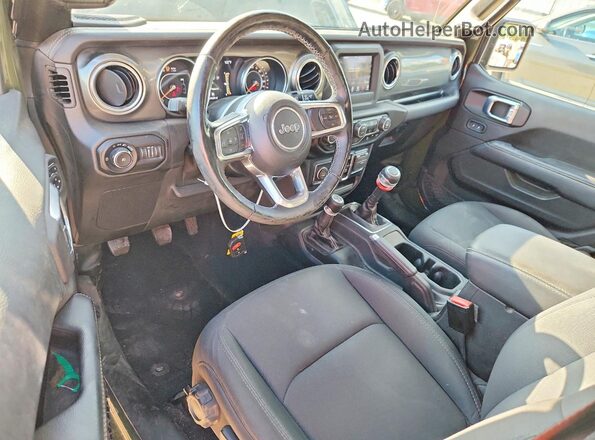 1C4HJXEG2MW557512 2021 JEEP WRANGLER Green Вид панелі приладів