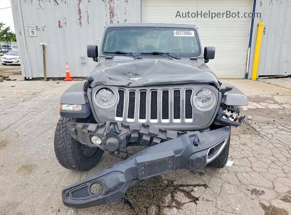 1C4HJXEG3MW608435 2021 JEEP WRANGLER Gray წინა ხედი