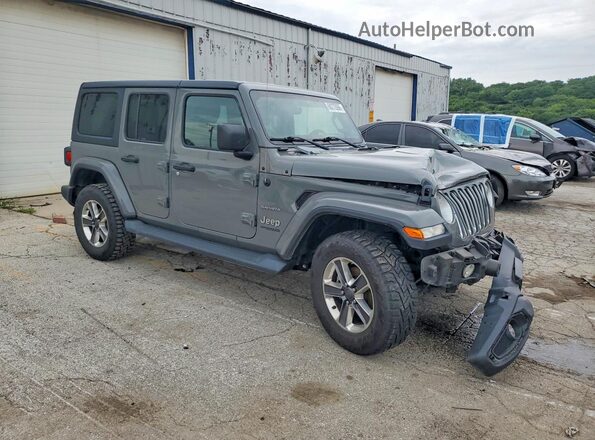 1C4HJXEG3MW608435 2021 JEEP WRANGLER Gray წინა მარჯვენა