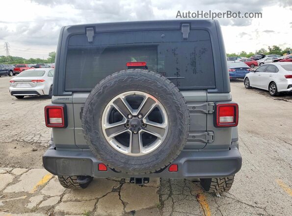 1C4HJXEG3MW608435 2021 JEEP WRANGLER Gray უკანა ხედი
