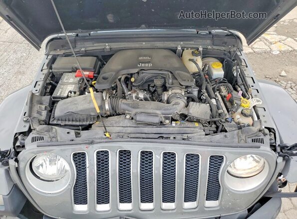 1C4HJXEG3MW608435 2021 JEEP WRANGLER Gray უკანა სალონის ხედი