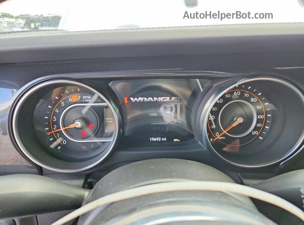 1C4HJXEG3PW638040 2023 JEEP WRANGLER Белый Вид щитка приборов