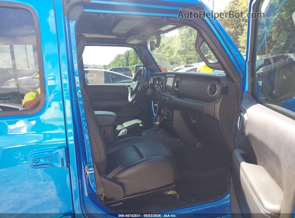 1C4HJXEG5NW247923 2022 JEEP WRANGLER UNLIMITED Blue Widok wnętrza z przodu