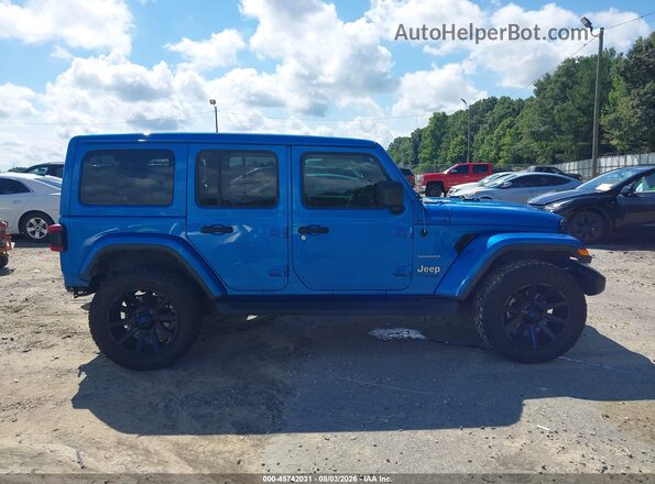 1C4HJXEG5NW247923 2022 JEEP WRANGLER UNLIMITED Blue Widok wnętrza 360 stopni