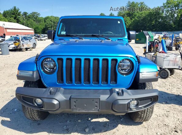 1C4HJXEG5NW249588 2022 JEEP WRANGLER Blue Widok z przodu