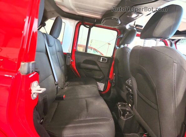 1C4HJXEG9JW254285 2018 JEEP WRANGLER Red უკანა სავარძლების ხედი