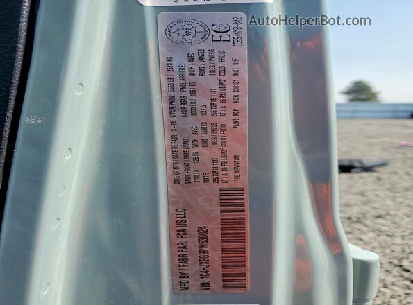 1C4HJXEG9PW630024 2023 JEEP WRANGLER Blue VIN sticker view