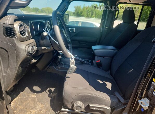 1C4HJXEGXPW614561 2023 JEEP WRANGLER Black Widok wnętrza z przodu