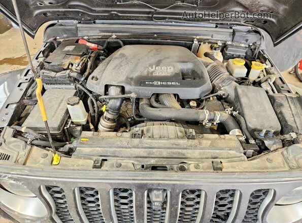 1C4HJXEM9MW541586 2021 JEEP WRANGLER Серый Вид подкапотного пространства