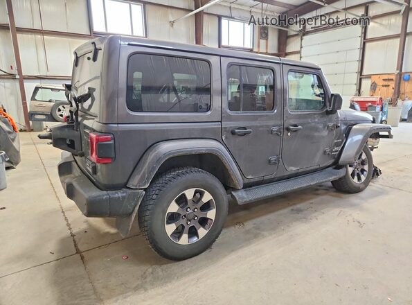 1C4HJXEM9MW541586 2021 JEEP WRANGLER Серый Задняя правая четверть