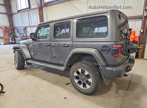 1C4HJXEM9MW541586 2021 JEEP WRANGLER Серый Задняя левая четверть