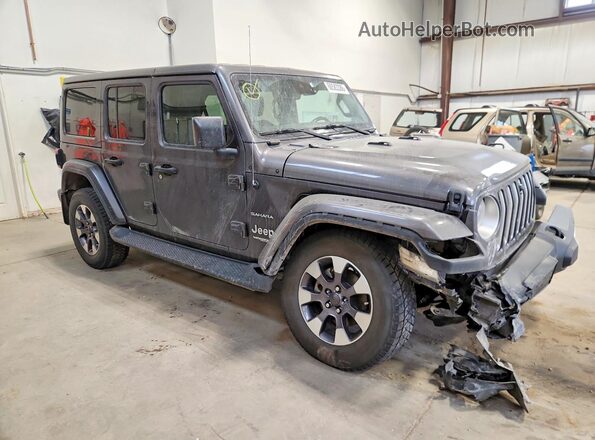 1C4HJXEM9MW541586 2021 JEEP WRANGLER Серый Передняя правая четверть
