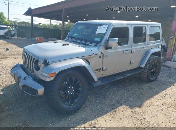 1C4HJXEN1MW627323 2021 JEEP WRANGLER UNLIMITED Серый Передняя левая четверть