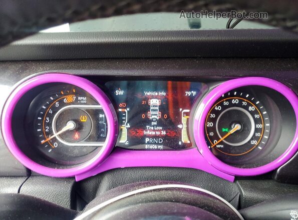 1C4HJXEN2MW538876 2021 JEEP WRANGLER Gray Vista del cuadro de instrumentos