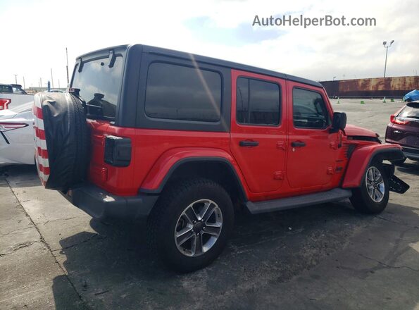 1C4HJXEN3LW165068 2020 JEEP WRANGLER Red უკანა მარჯვენა