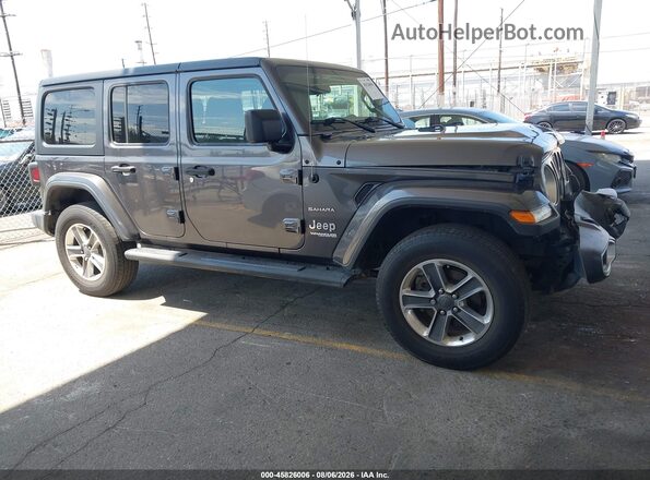 1C4HJXEN4MW634752 2021 JEEP WRANGLER UNLIMITED Серый Панорамный вид салона 360°