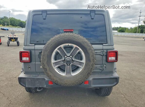 1C4HJXEN6LW224517 2020 JEEP WRANGLER Gray უკანა ხედი