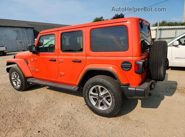 1C4HJXEN7LW231640 2020 JEEP WRANGLER Orange Rear left