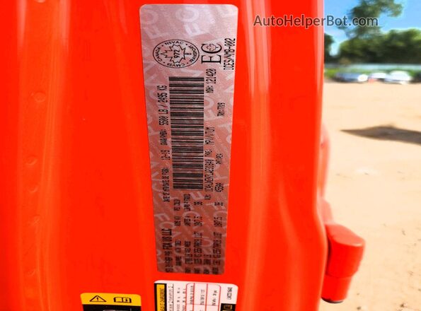 1C4HJXEN7LW231640 2020 JEEP WRANGLER Orange VIN sticker view