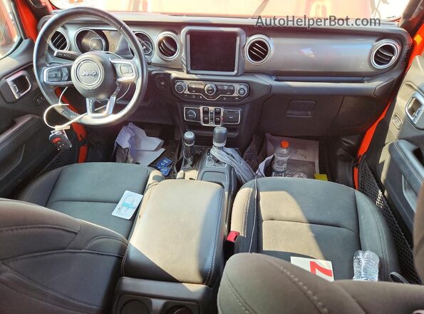 1C4HJXEN7LW231640 2020 JEEP WRANGLER Orange Dashboard view