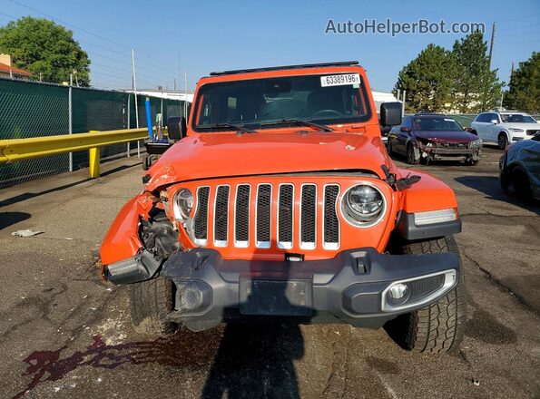 1C4HJXEN9KW604871 2019 JEEP WRANGLER Orange Դիմացի տեսք
