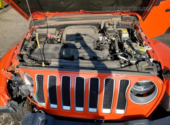 1C4HJXEN9KW604871 2019 JEEP WRANGLER Orange Սալոնի հետևի տեսք