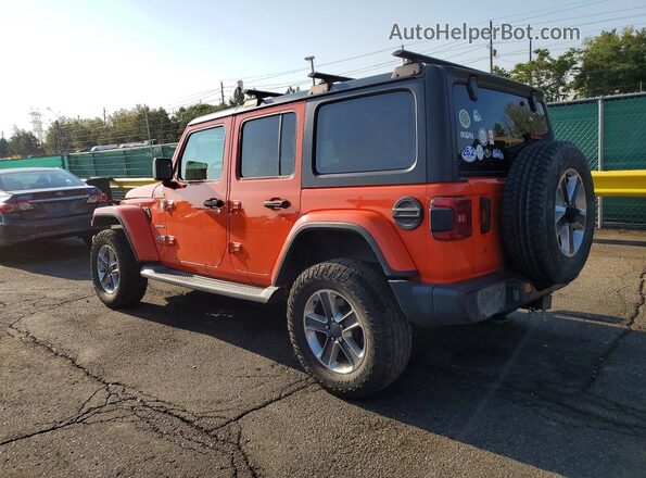 1C4HJXEN9KW604871 2019 JEEP WRANGLER Orange Հետևի ձախ
